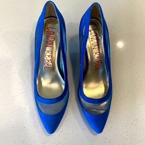 London Rebel Blue Suede Shoes